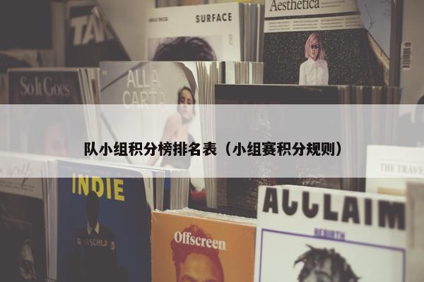 队小组积分榜排名表（小组赛积分规则）