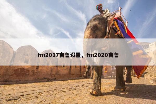 fm2017吉鲁设置，fm2020吉鲁