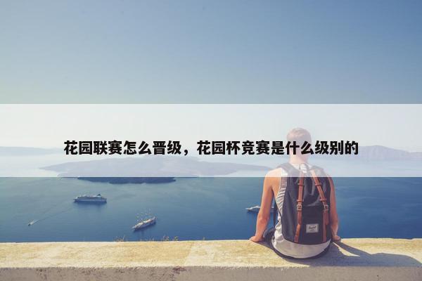 花园联赛怎么晋级，花园杯竞赛是什么级别的