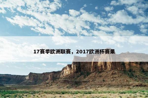 17赛季欧洲联赛，2017欧洲杯赛果
