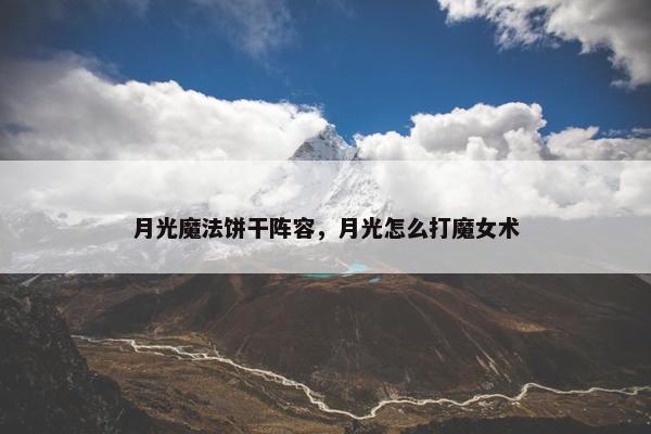 月光魔法饼干阵容，月光怎么打魔女术