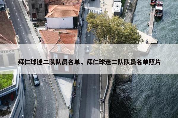拜仁球迷二队队员名单，拜仁球迷二队队员名单照片