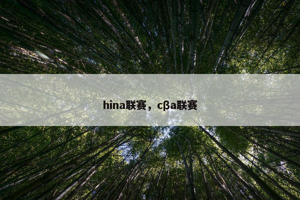 hina联赛，cβa联赛