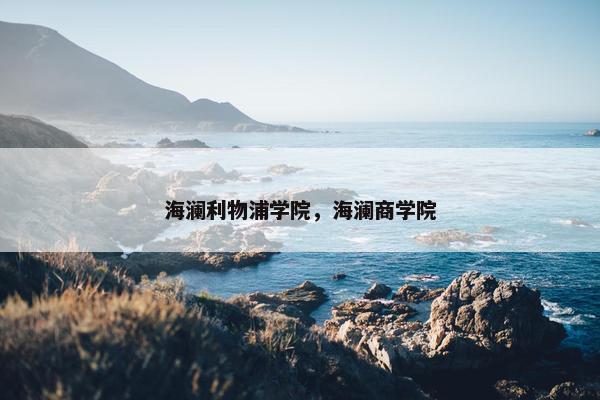 海澜利物浦学院，海澜商学院