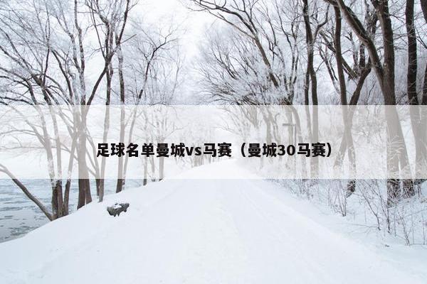 足球名单曼城vs马赛（曼城30马赛）