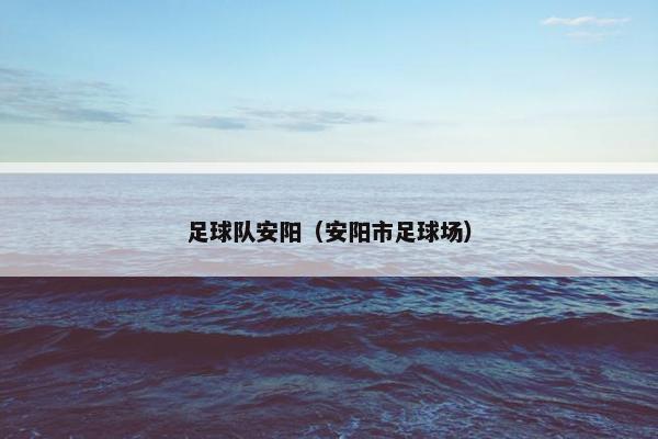 足球队安阳（安阳市足球场）