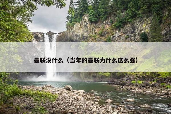 曼联没什么（当年的曼联为什么这么强）