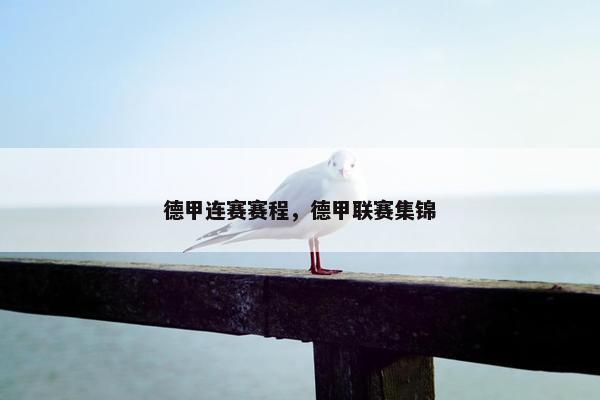 德甲连赛赛程，德甲联赛集锦