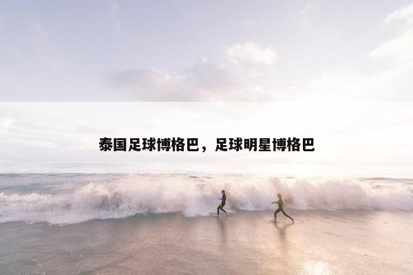 泰国足球博格巴，足球明星博格巴