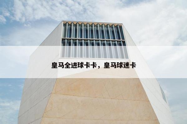 皇马全进球卡卡，皇马球迷卡