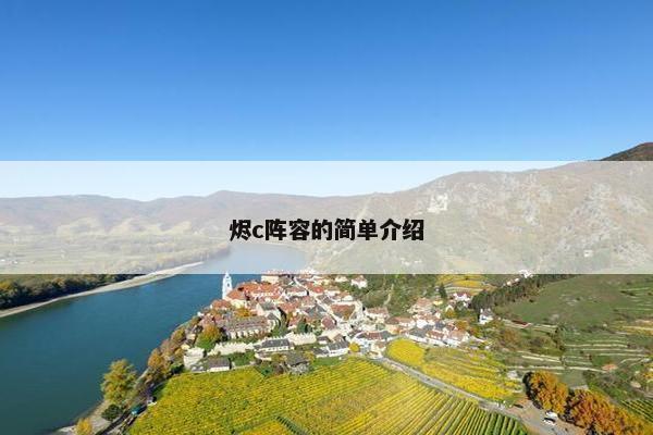 烬c阵容的简单介绍