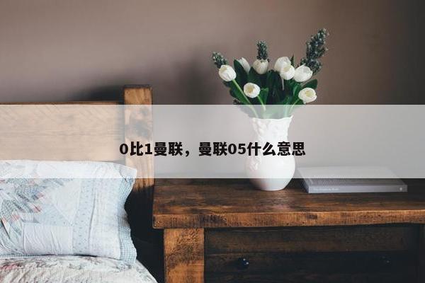 0比1曼联，曼联05什么意思