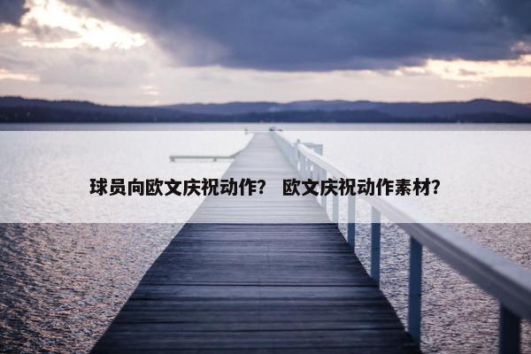 球员向欧文庆祝动作？ 欧文庆祝动作素材？