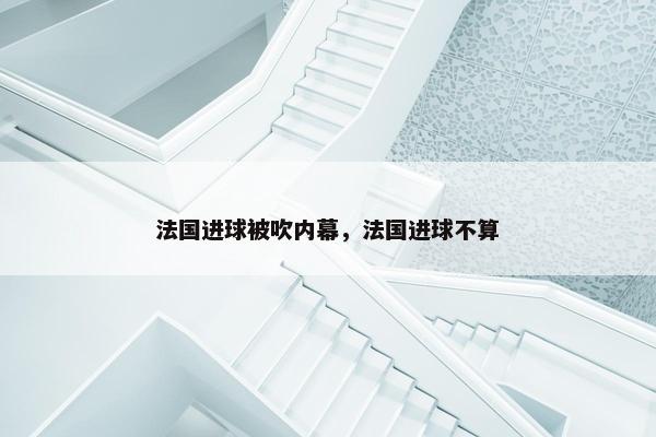 法国进球被吹内幕，法国进球不算