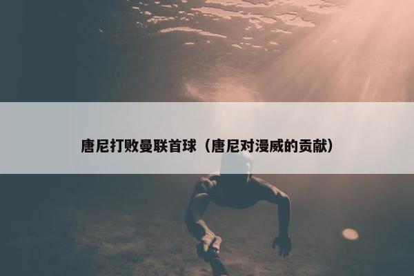 唐尼打败曼联首球（唐尼对漫威的贡献）
