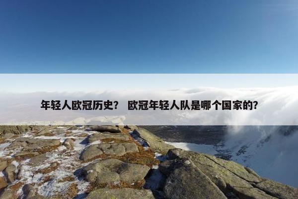 年轻人欧冠历史？ 欧冠年轻人队是哪个国家的？