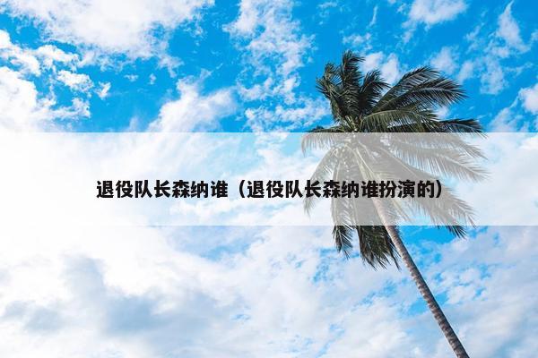 退役队长森纳谁（退役队长森纳谁扮演的）