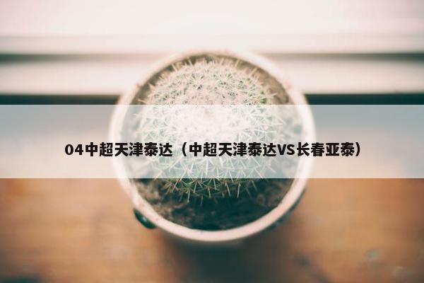 04中超天津泰达（中超天津泰达VS长春亚泰）