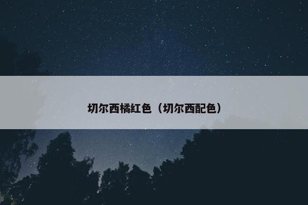 切尔西橘红色（切尔西配色）