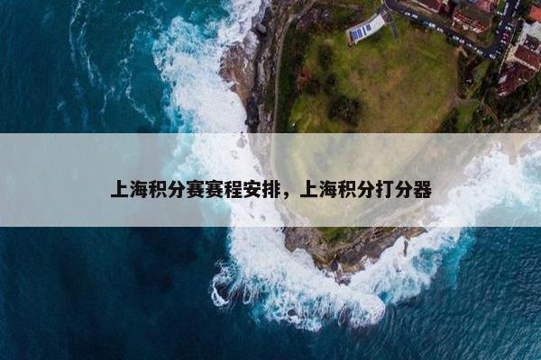 上海积分赛赛程安排，上海积分打分器