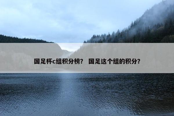 国足杯c组积分榜？ 国足这个组的积分？