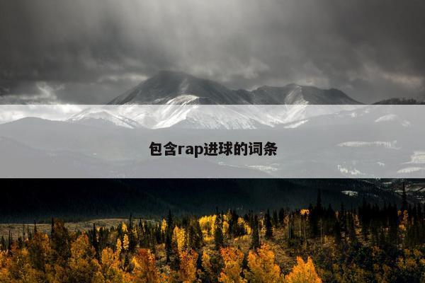 包含rap进球的词条