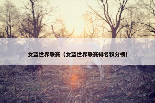 女蓝世界联赛（女蓝世界联赛排名积分榜）