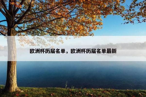 欧洲杯历届名单，欧洲杯历届名单最新