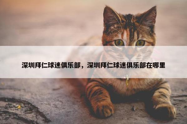 深圳拜仁球迷俱乐部，深圳拜仁球迷俱乐部在哪里