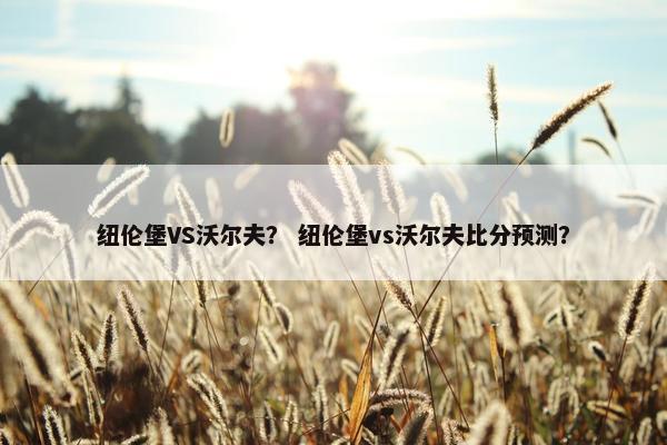 纽伦堡VS沃尔夫？ 纽伦堡vs沃尔夫比分预测？