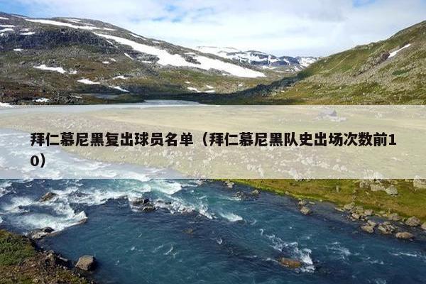 拜仁慕尼黑复出球员名单（拜仁慕尼黑队史出场次数前10）