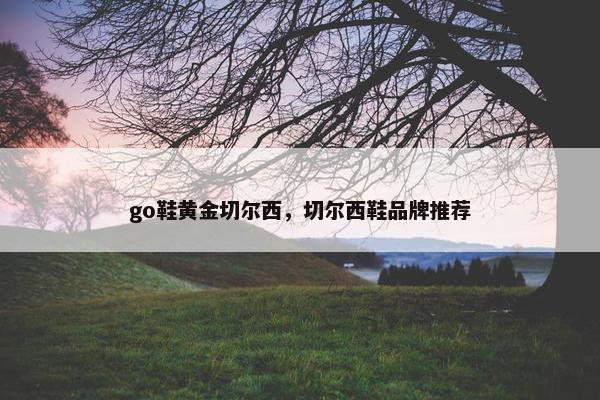 go鞋黄金切尔西，切尔西鞋品牌推荐
