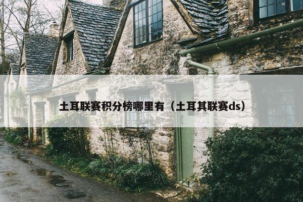 土耳联赛积分榜哪里有（土耳其联赛ds）