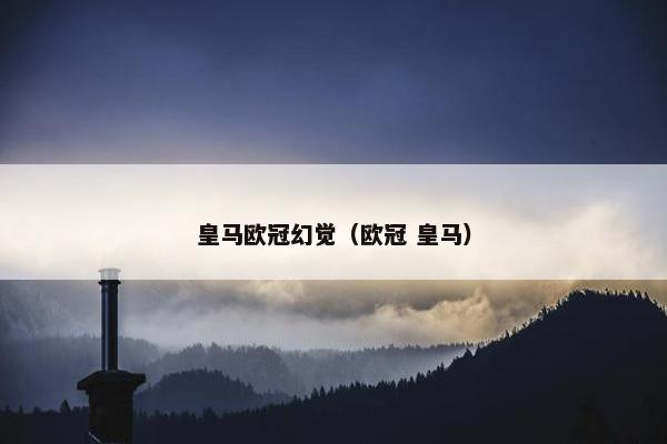 皇马欧冠幻觉（欧冠 皇马）