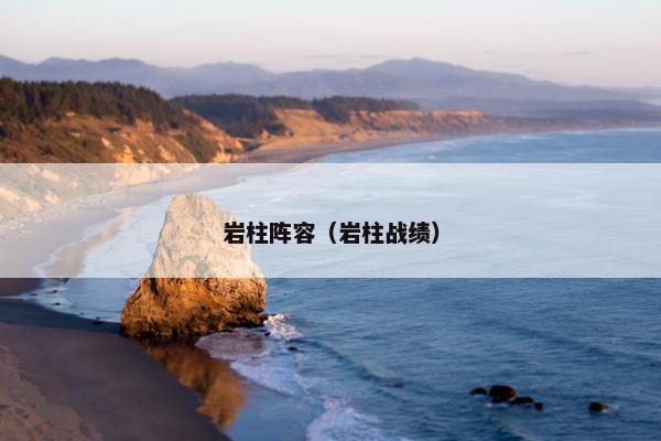 岩柱阵容（岩柱战绩）