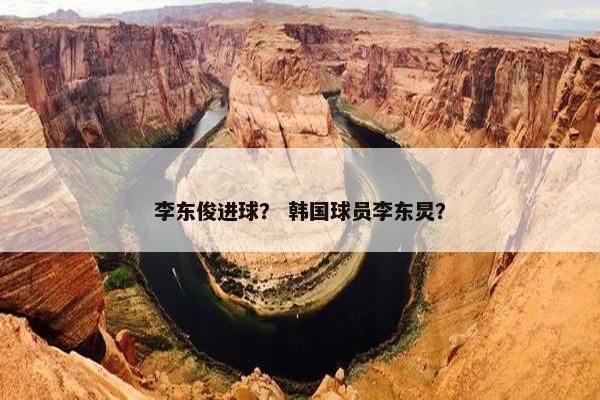 李东俊进球？ 韩国球员李东炅？