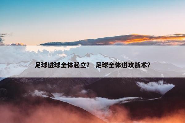 足球进球全体起立？ 足球全体进攻战术？