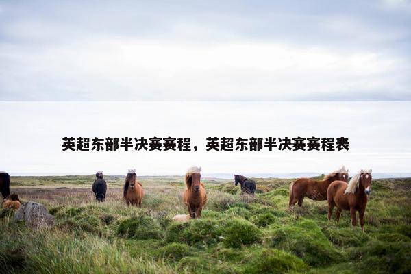 英超东部半决赛赛程，英超东部半决赛赛程表