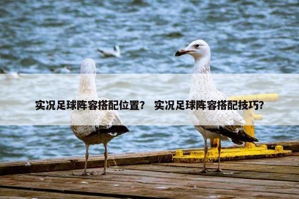 实况足球阵容搭配位置？ 实况足球阵容搭配技巧？