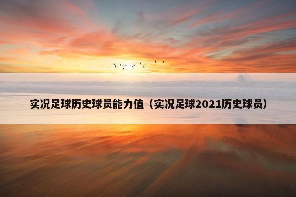 实况足球历史球员能力值（实况足球2021历史球员）