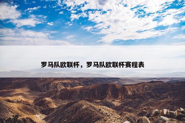 罗马队欧联杯，罗马队欧联杯赛程表